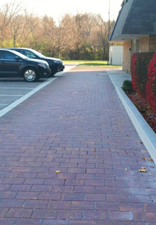 A walkway of permeable pavers is among four projects for which WRD is assisting Woodridge School District 68.