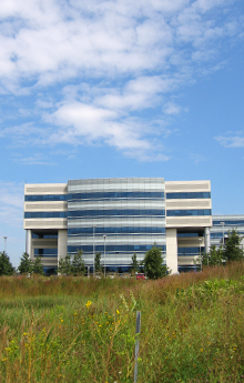 The Tellabs facility now sits admist a variety of native plant species.