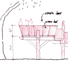 A drawing of the crow's nest play structure at Lytle Park, in Mattoon, Illinois