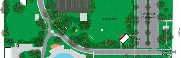 Portion of master plan for Lytle Park. Image © WRD Environmental